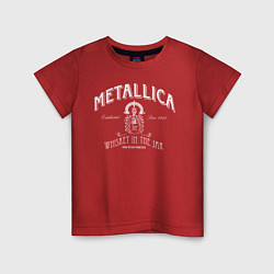 Футболка хлопковая детская Metallica: Whiskey in the Jar, цвет: красный