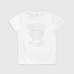 Футболка хлопковая детская Metallica Since 1981, цвет: белый