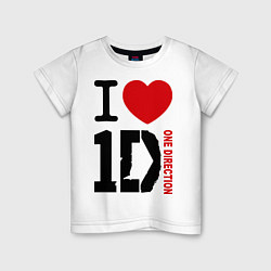 Детская футболка I love 1D