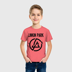 Футболка хлопковая детская Linkin Park, цвет: коралловый — фото 2