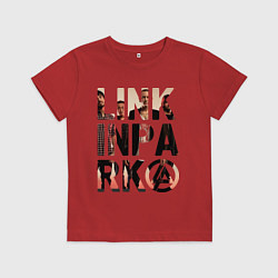 Футболка хлопковая детская Linkin Park, цвет: красный