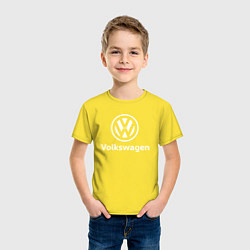 Футболка хлопковая детская VOLKSWAGEN, цвет: желтый — фото 2