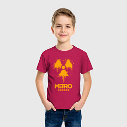 Футболка хлопковая детская METRO EXODUS, цвет: маджента — фото 2