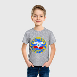 Футболка хлопковая детская Emercom Russia, цвет: меланж — фото 2