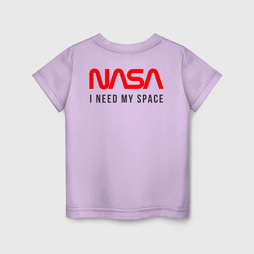 Детская футболка Nasa i need my space / Лаванда – фото 2