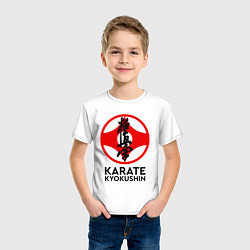 Футболка хлопковая детская Karate Kyokushin, цвет: белый — фото 2