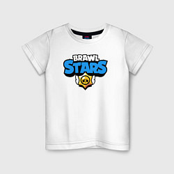 Футболка хлопковая детская BRAWL STARS, цвет: белый