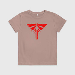 Футболка хлопковая детская THE LAST OF US, цвет: пыльно-розовый