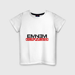 Футболка хлопковая детская Eminem - Berzerk, цвет: белый