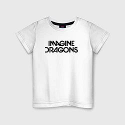 Футболка хлопковая детская IMAGINE DRAGONS, цвет: белый