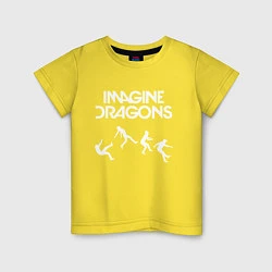 Футболка хлопковая детская IMAGINE DRAGONS, цвет: желтый