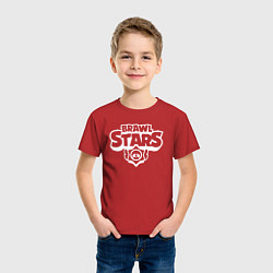Футболка хлопковая детская BRAWL STARS, цвет: красный — фото 2