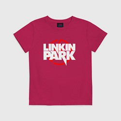 Футболка хлопковая детская LINKIN PARK, цвет: маджента