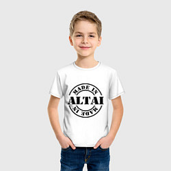 Футболка хлопковая детская Made in Altai, цвет: белый — фото 2