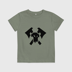 Футболка хлопковая детская Орки (Orks), цвет: авокадо