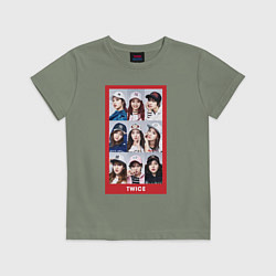 Футболка хлопковая детская TWICE, цвет: авокадо