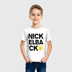Футболка хлопковая детская Nickelback Star, цвет: белый — фото 2