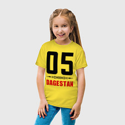 Футболка хлопковая детская 05 Dagestan, цвет: желтый — фото 2