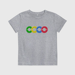 Футболка хлопковая детская Тяжелая атлетика, цвет: меланж