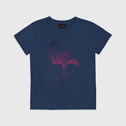 Футболка хлопковая детская Flamingo, цвет: тёмно-синий