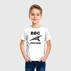 Футболка хлопковая детская ВВС России, цвет: белый — фото 2
