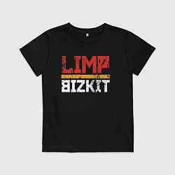 Футболка хлопковая детская LIMP BIZKIT, цвет: черный