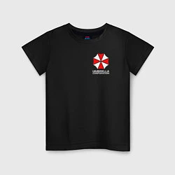 Футболка хлопковая детская UMBRELLA CORP, цвет: черный