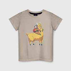 Детская футболка Ленивец и лама