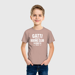 Футболка хлопковая детская Gatti Boxing Club, цвет: пыльно-розовый — фото 2