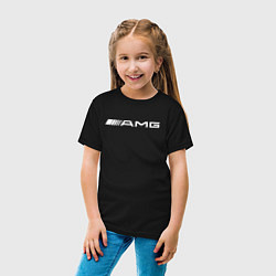 Футболка хлопковая детская MERCEDES-BENZ AMG, цвет: черный — фото 2