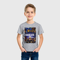 Футболка хлопковая детская ROBLOX, цвет: меланж — фото 2