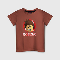 Футболка хлопковая детская ROBLOX, цвет: кирпичный