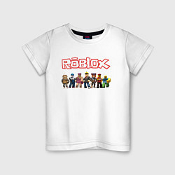 Футболка хлопковая детская ROBLOX, цвет: белый