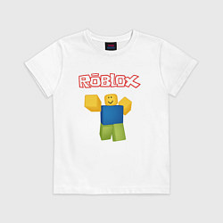 Футболка хлопковая детская ROBLOX, цвет: белый