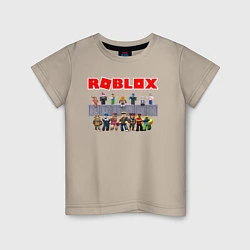 Футболка хлопковая детская ROBLOX, цвет: миндальный