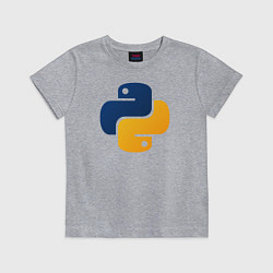 Футболка хлопковая детская Python, цвет: меланж