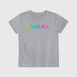 Футболка хлопковая детская ROBLOX, цвет: меланж