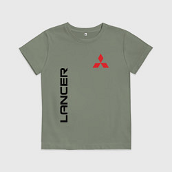 Футболка хлопковая детская MITSUBISHI LANCER, цвет: авокадо