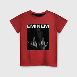 Футболка хлопковая детская EMINEM, цвет: красный