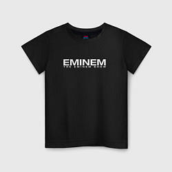 Футболка хлопковая детская EMINEM, цвет: черный