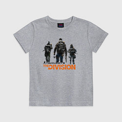 Футболка хлопковая детская The Division 2, цвет: меланж