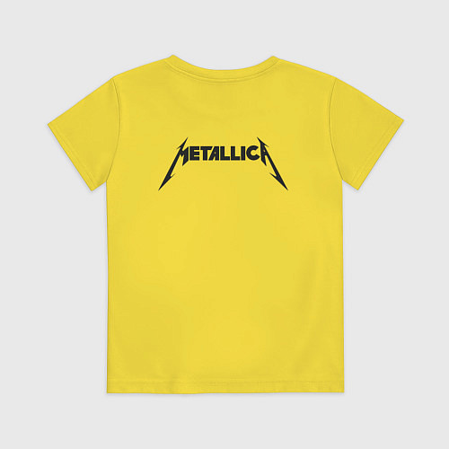 Детская футболка Metallicaспина / Желтый – фото 2