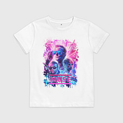 Футболка хлопковая детская Muse, цвет: белый