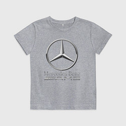Футболка хлопковая детская MERCEDES-BENZ AMG, цвет: меланж