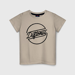 Футболка хлопковая детская Deftones, цвет: миндальный