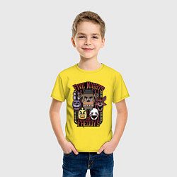 Футболка хлопковая детская FIVE NIGHTS AT FREDDYS, цвет: желтый — фото 2