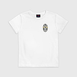 Футболка хлопковая детская JUVENTUS, цвет: белый