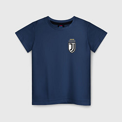 Футболка хлопковая детская JUVENTUS, цвет: тёмно-синий