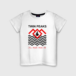 Футболка хлопковая детская Twin Peaks, цвет: белый