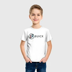 Футболка хлопковая детская Buick, цвет: белый — фото 2